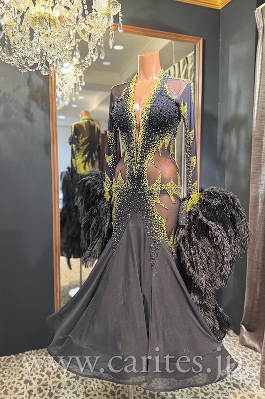 【1月16日までSALE！】AM344・ブラックイエロースタン イメージ