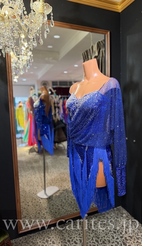 OT156・ロイヤルブルーネットフリンジ イメージ