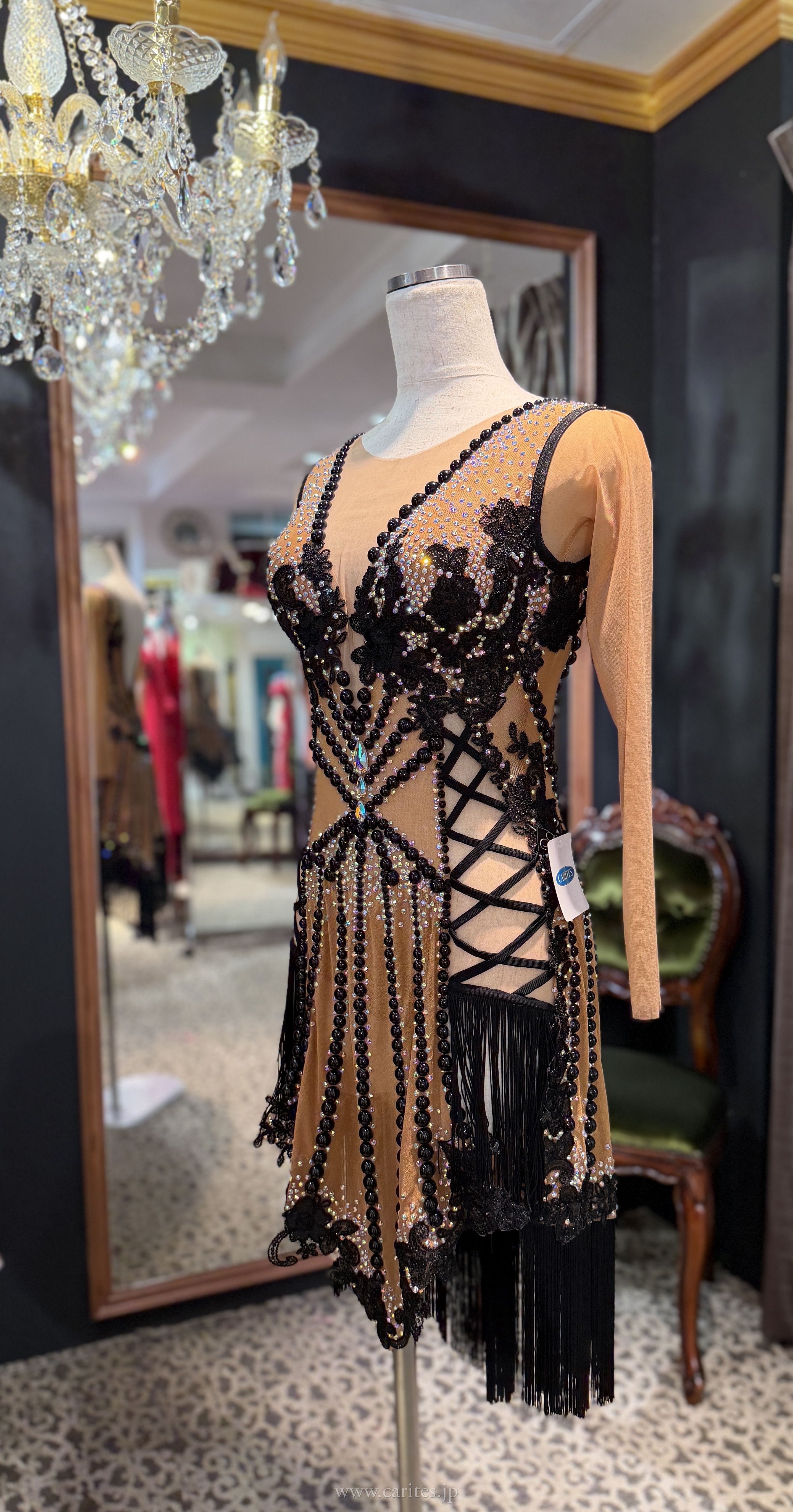 SD466・スキン&ブラックフリンジ イメージ