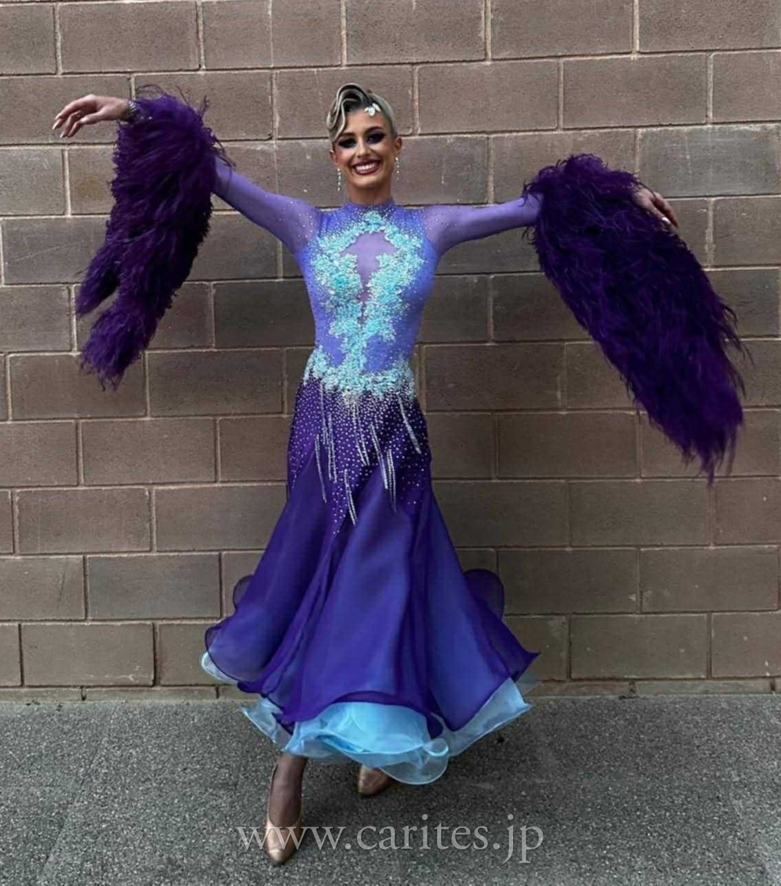 【1月16日までSALE！】OT145・【Cenni】ライラック&パープルーファー イメージ