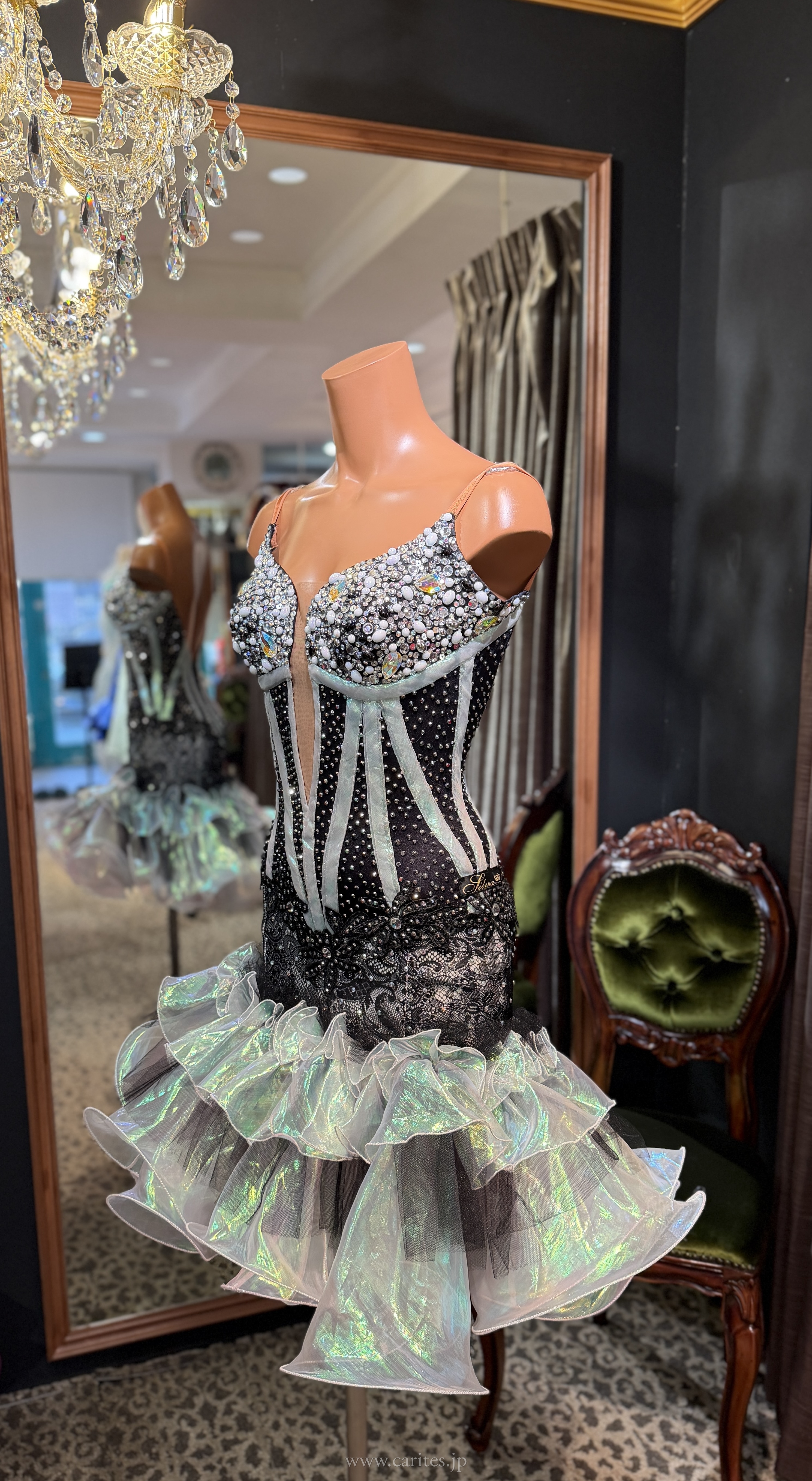 【1月16日までSALE！】SD467・シルバーブラックフリル イメージ