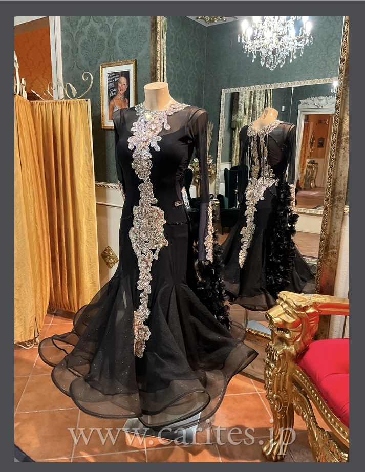 【1月16日までSALE！】SD472・ブラック＆ゴールドレース イメージ